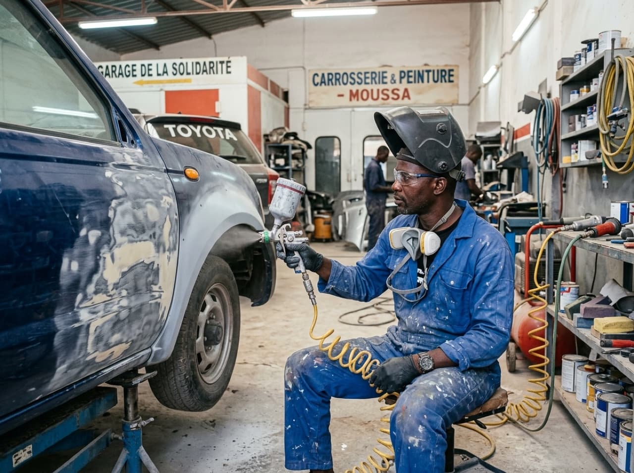 Carrossier — prestataire au travail